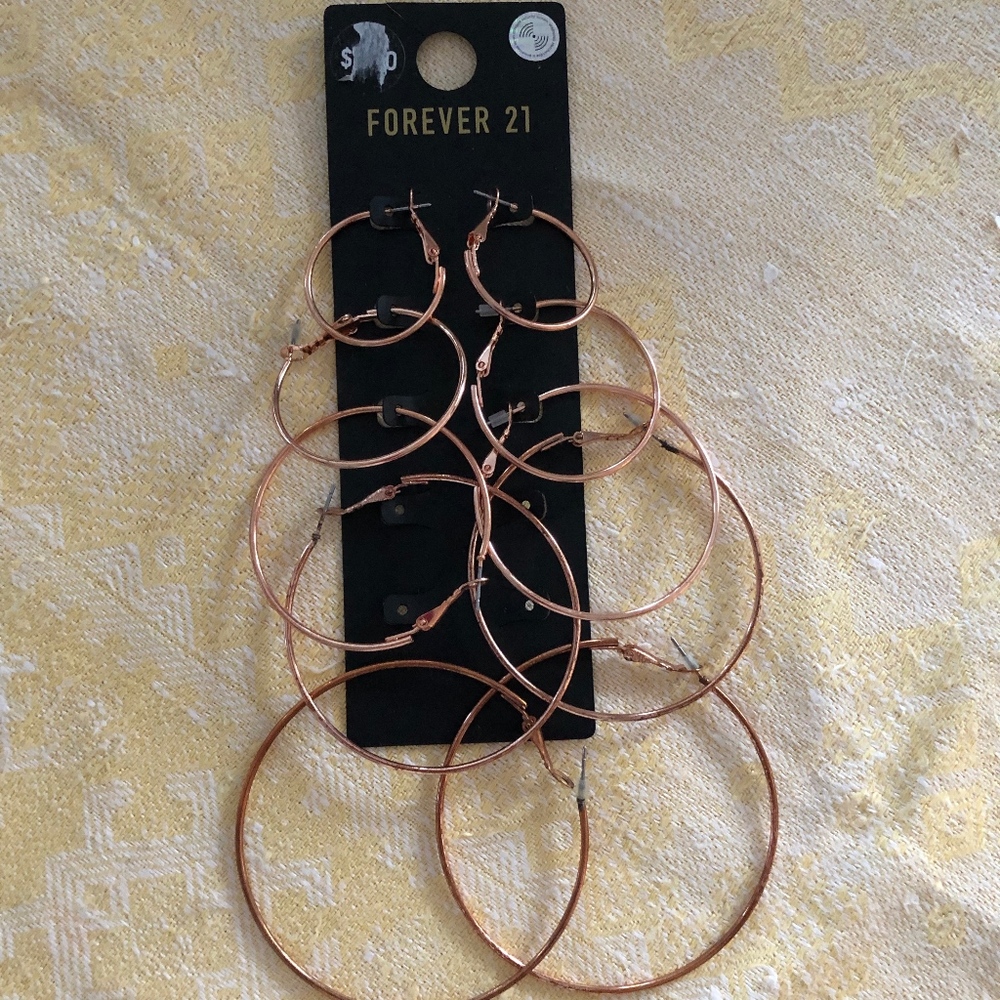 Forever 21 Graduate Hoop Pierced Earrings